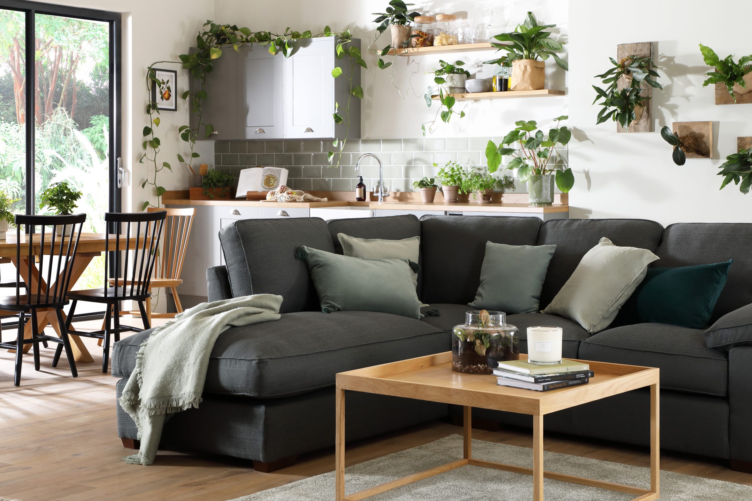 Fc Cassie Charcoal Corner Sofa